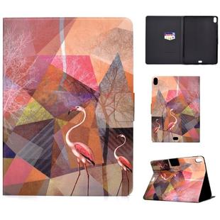 For iPad Pro 11 inch (2018) TPU Horizontal Flip Leather Case with Holder & Card Slot & Sleep / Wake-up Function(Flamingo)