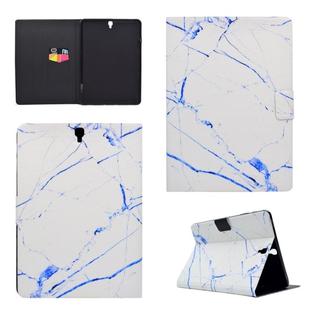 For Galaxy Tab S3 9.7 T820 TPU Horizontal Flip Leather Case with Holder & Card Slot & Sleep / Wake-up Function(White Marble)