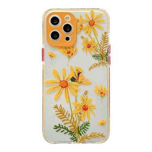 Shockproof TPU Pattern Protective Case For iPhone 13(Wild Chrysanthemum)