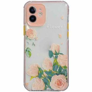 Shockproof TPU Pattern Protective Case For iPhone 13 Pro (Rose)