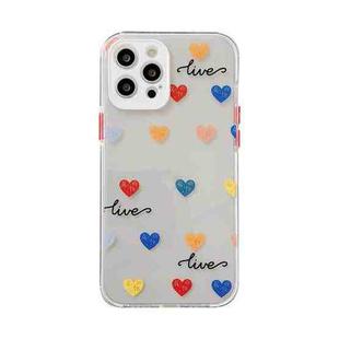 Shockproof TPU Pattern Protective Case For iPhone 12(Literary Little Love)