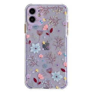 Shockproof TPU Pattern Protective Case For iPhone 12(Small Fresh Floral)