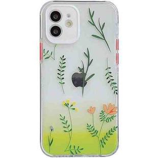 Shockproof TPU Pattern Protective Case For iPhone 12 (Leaves)