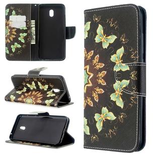 For Xiaomi Redmi 8A Colored Drawing Pattern Horizontal Flip Leather Case with Holder & Card Slots & Wallet(Butterfly)