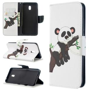 For Xiaomi Redmi 8A Colored Drawing Pattern Horizontal Flip Leather Case with Holder & Card Slots & Wallet(Tree Panda)