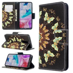 For Xiaomi Redmi 8 Colored Drawing Pattern Horizontal Flip Leather Case with Holder & Card Slots & Wallet(Butterfly)