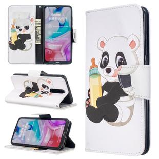 For Xiaomi Redmi 8 Colored Drawing Pattern Horizontal Flip Leather Case with Holder & Card Slots & Wallet(Baby Bottle Panda)