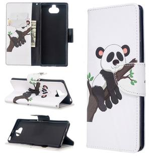 For Sony Xperia 20 Colored Drawing Pattern Horizontal Flip Leather Case with Holder & Card Slots & Wallet(Tree Panda)