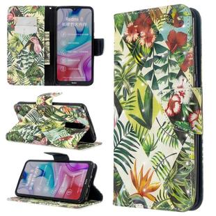 For Xiaomi Redmi 8 3D Colored Drawing Pattern Horizontal Flip Leather Case, with Holder & Card Slots & Wallet(Banana Leaf)