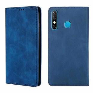 For Infinix Hot 8 / Hot 8 Lite X650 X650B / Tecon Camon 12 CC7 Sp Skin Feel Magnetic Horizontal Flip Leather Case with Holder & Card Slots(Blue)