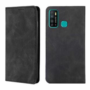 For Infinix Hot 9 / Note 7 Lite X655C Skin Feel Magnetic Horizontal Flip Leather Case with Holder & Card Slots(Black)