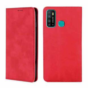 For Infinix Hot 9 / Note 7 Lite X655C Skin Feel Magnetic Horizontal Flip Leather Case with Holder & Card Slots(Red)