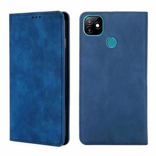 For Infinix Itel Vision 1 Skin Feel Magnetic Horizontal Flip Leather Case with Holder & Card Slots(Blue)