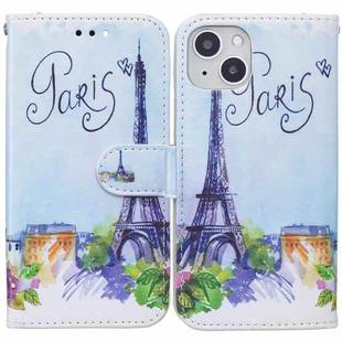 For iPhone 13 Horizontal Flip Leather Case with Holder & Card Slots & Photo Frame & Wallet(Tower)