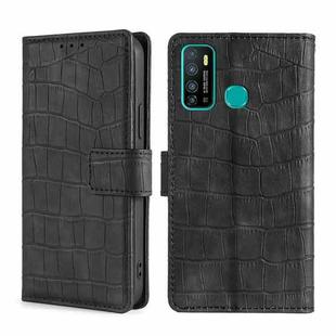 For Infinix Hot 9 / Note 7 Lite Skin Feel Crocodile Texture Magnetic Clasp Horizontal Flip PU Leather Case with Holder & Card Slots & Wallet(Black)