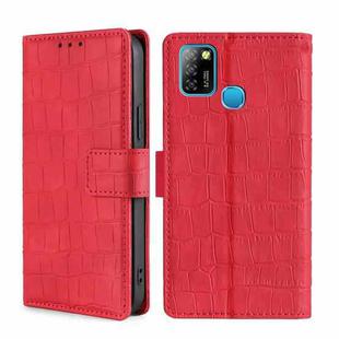 For Infinix Hot 10 Lite / Smart 5 Skin Feel Crocodile Texture Magnetic Clasp Horizontal Flip PU Leather Case with Holder & Card Slots & Wallet(Red)