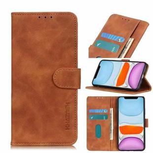 For iPhone 11 Retro Texture PU + TPU Horizontal Flip Leather Case with Holder & Card Slots & Wallet(Brown)