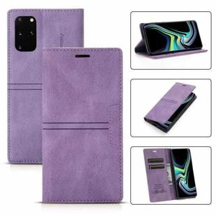 For Samsung Galaxy S20 Dream Magnetic Suction Business Horizontal Flip PU Leather Case with Holder & Card Slot & Wallet(Purple)