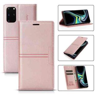 For Samsung Galaxy S20 FE Dream Magnetic Suction Business Horizontal Flip PU Leather Case with Holder & Card Slot & Wallet(Rose Gold)