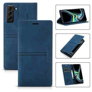 For Samsung Galaxy S21 5G Dream Magnetic Suction Business Horizontal Flip PU Leather Case with Holder & Card Slot & Wallet(Blue)