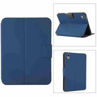 For iPad mini 6 Electric Pressed Texture Horizontal Flip Leather Tablet Case with Holder & Pen Slot(Navy Blue)