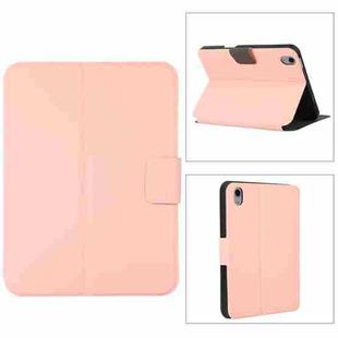 For iPad mini 6 Electric Pressed Texture Horizontal Flip Leather Tablet Case with Holder & Pen Slot(Pink)