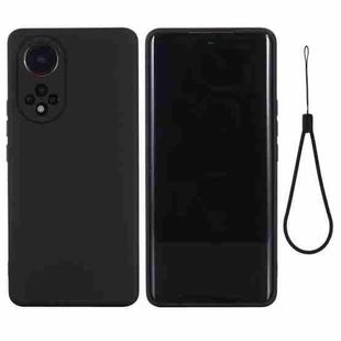 For Huawei Nova 9 Solid Color Liquid Silicone Dropproof Full Coverage Protective Case(Black)