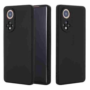 For Huawei Nova 9 Pro Solid Color Liquid Silicone Dropproof Full Coverage Protective Case(Black)