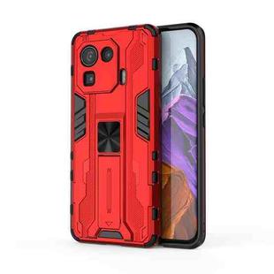 For Xiaomi Mi 11 Pro Supersonic PC + TPU Shock-proof Protective Case with Holder(Red)