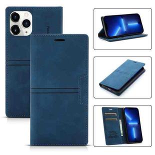 For iPhone 13 Pro Dream Magnetic Suction Business Horizontal Flip PU Leather Case with Holder & Card Slot & Wallet (Blue)