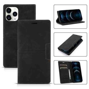 For iPhone 12 Pro Max Dream Magnetic Suction Business Horizontal Flip PU Leather Case with Holder & Card Slot & Wallet(Black)