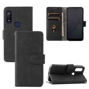 For Fujitsu Arrows WE Solid Color Skin Feel Magnetic Buckle Horizontal Flip Calf Texture PU Leather Case with Holder & Card Slots & Wallet(Black)