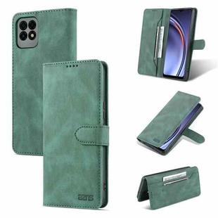 For Huawei Maimang 10 SE AZNS Dream II Skin Feel PU+TPU Horizontal Flip Leather Case with Holder & Card Slots & Wallet(Green)