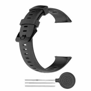 For Polar Vantage V2 Silicone Watch Band(Black)