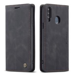 For Galaxy A20s CaseMe-013 Multifunctional Horizontal Flip Leather Case with Card Slot & Holder & Wallet(Black)