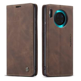 For Huawei Mate 30 4G / 5G CaseMe-013 Multifunctional Horizontal Flip Leather Case with Card Slot & Holder & Wallet(Coffee)