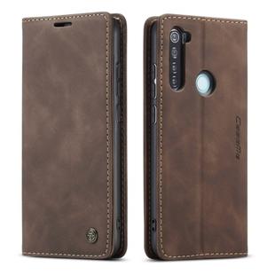 For Xiaomi Redmi Note 8 CaseMe-013 Multifunctional Horizontal Flip Leather Case with Card Slot & Holder & Wallet(Coffee)