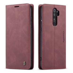 For Xiaomi Redmi Note 8 Pro CaseMe-013 Multifunctional Horizontal Flip Leather Case with Card Slot & Holder & Wallet(Wine Red)