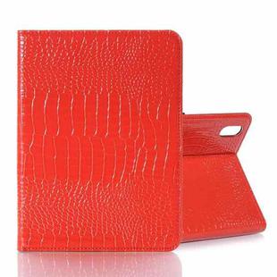 For iPad mini 6 Crocodile Texture Horizontal Flip Leather Tablet Case with Holder & Card Slot & Wallet(Red)