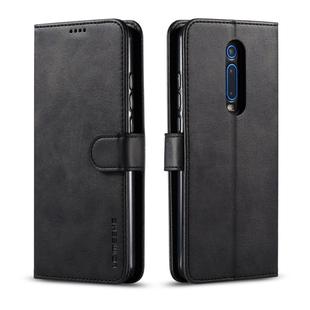 LC.IMEEKE For Xiaomi Redmi K20 / K20 Pro / 9T / 9T Pro Calf Texture Horizontal Flip Leather Case, with Holder & Card Slots & Wallet(Black)
