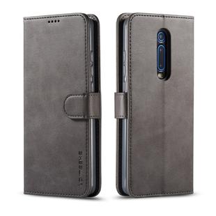 LC.IMEEKE For Xiaomi Redmi K20 / K20 Pro / 9T / 9T Pro Calf Texture Horizontal Flip Leather Case, with Holder & Card Slots & Wallet(Grey)