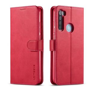 LC.IMEEKE For Xiaomi Redmi Note 8 Calf Texture Horizontal Flip Leather Case, with Holder & Card Slots & Wallet(Red)