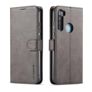 LC.IMEEKE For Xiaomi Redmi Note 8 Calf Texture Horizontal Flip Leather Case, with Holder & Card Slots & Wallet(Grey)