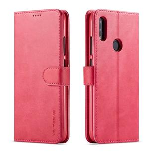 LC.IMEEKE For Xiaomi Redmi 7 Calf Texture Horizontal Flip Leather Case, with Holder & Card Slots & Wallet(Red)