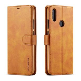 LC.IMEEKE For Xiaomi Redmi Note 7 Calf Texture Horizontal Flip Leather Case, with Holder & Card Slots & Wallet(Yellow)