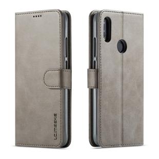 LC.IMEEKE For Xiaomi Redmi Note 7 Calf Texture Horizontal Flip Leather Case, with Holder & Card Slots & Wallet(Grey)