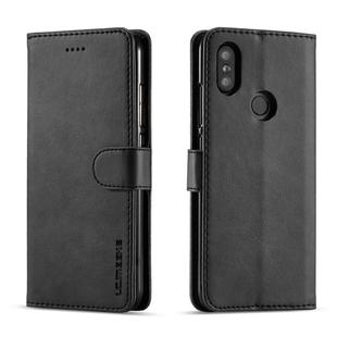 LC.IMEEKE For Xiaomi Mi 6X Calf Texture Horizontal Flip Leather Case, with Holder & Card Slots & Wallet(Black)