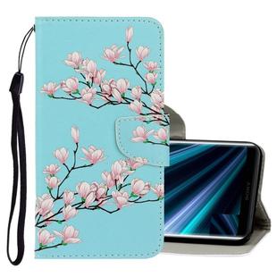 For Sony Xperia 20 3D Colored Drawing Horizontal Flip PU Leather Case with Holder & Card Slots & Wallet(Magnolia)