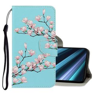 For Sony Xperia XZ4 3D Colored Drawing Horizontal Flip PU Leather Case with Holder & Card Slots & Wallet(Magnolia)