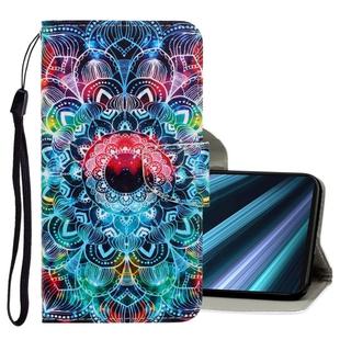 For Sony Xperia XZ4 3D Colored Drawing Horizontal Flip PU Leather Case with Holder & Card Slots & Wallet(Mandala)